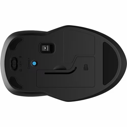 Souris Optique HP 255 Pleine taille - Bluetooth/Radio Fréquence - USB Type A - 3 Bouton(s) - Noir - Sans fil - 10 m - 2,40 GHz - 1600 dpi - Roulettes avec frein