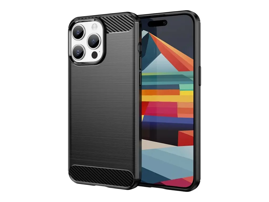 Coque silicone noire pour Apple iPhone 15 Pro