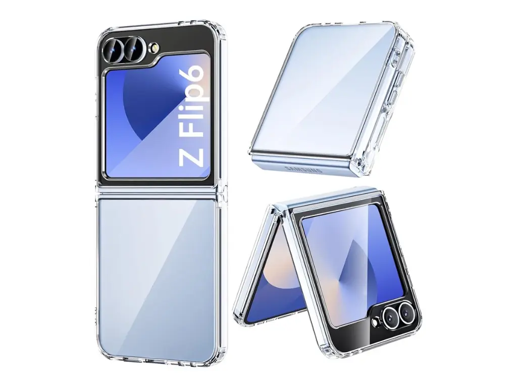 Coque silicone transparente pour Samsung Galaxy Z Flip 6