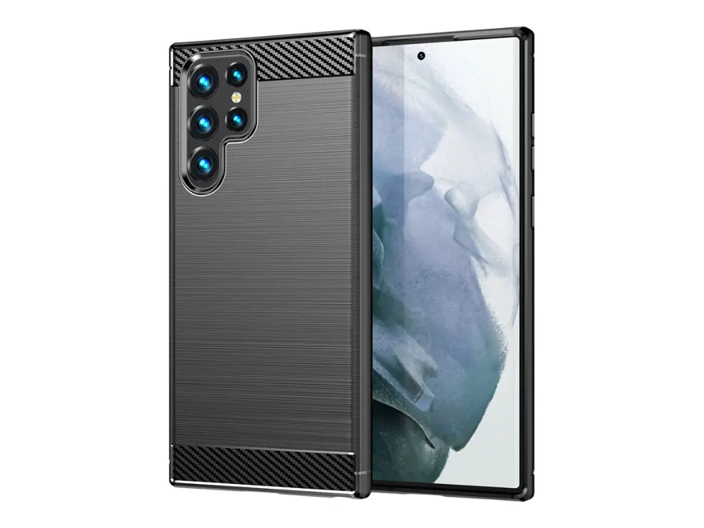 Coque silicone noire pour Samsung Galaxy S23 Ultra
