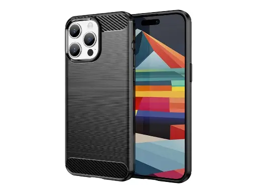 Coque silicone noire pour Apple iPhone 15 Pro