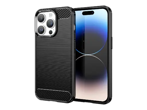 Coque silicone noire pour Apple iPhone 14 Pro Max