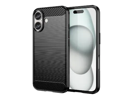 Coque silicone noire pour Apple iPhone 16