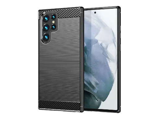 Coque silicone noire pour Samsung Galaxy S23 Ultra